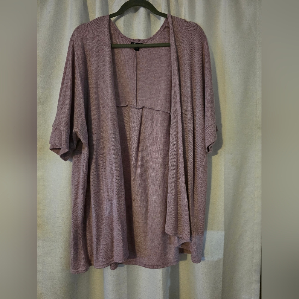 Torrid Lavender Knit Cardigan Size 3 - Picture 3 of 5